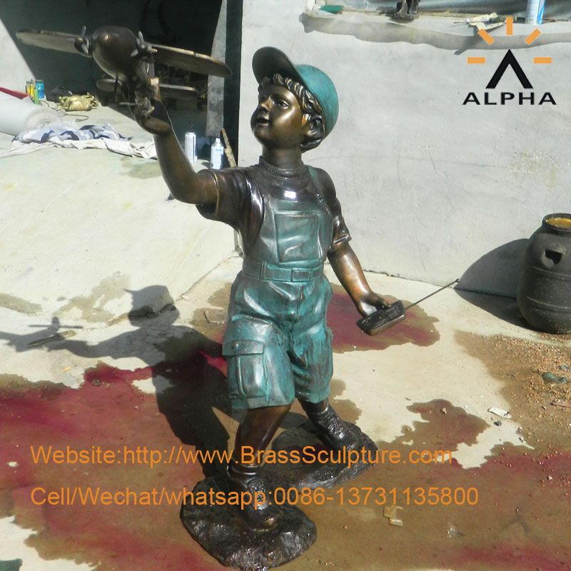 Customized boy statue