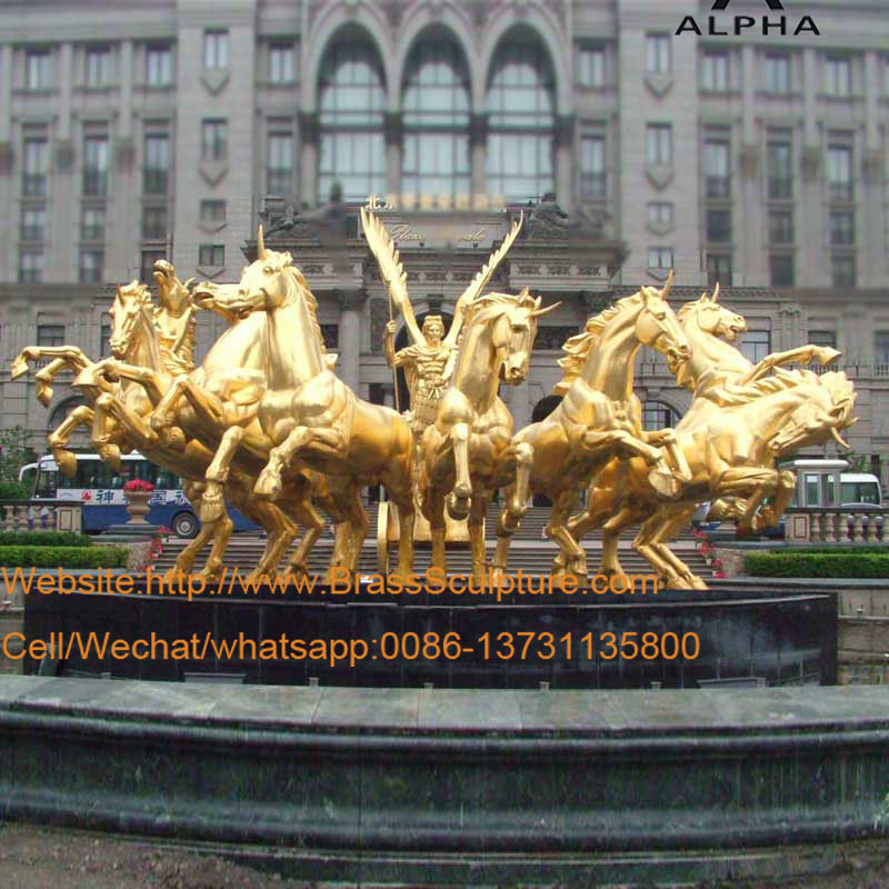 Big Apollo fountain sculpture