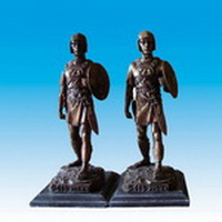 Brass warrior statue CCS-005