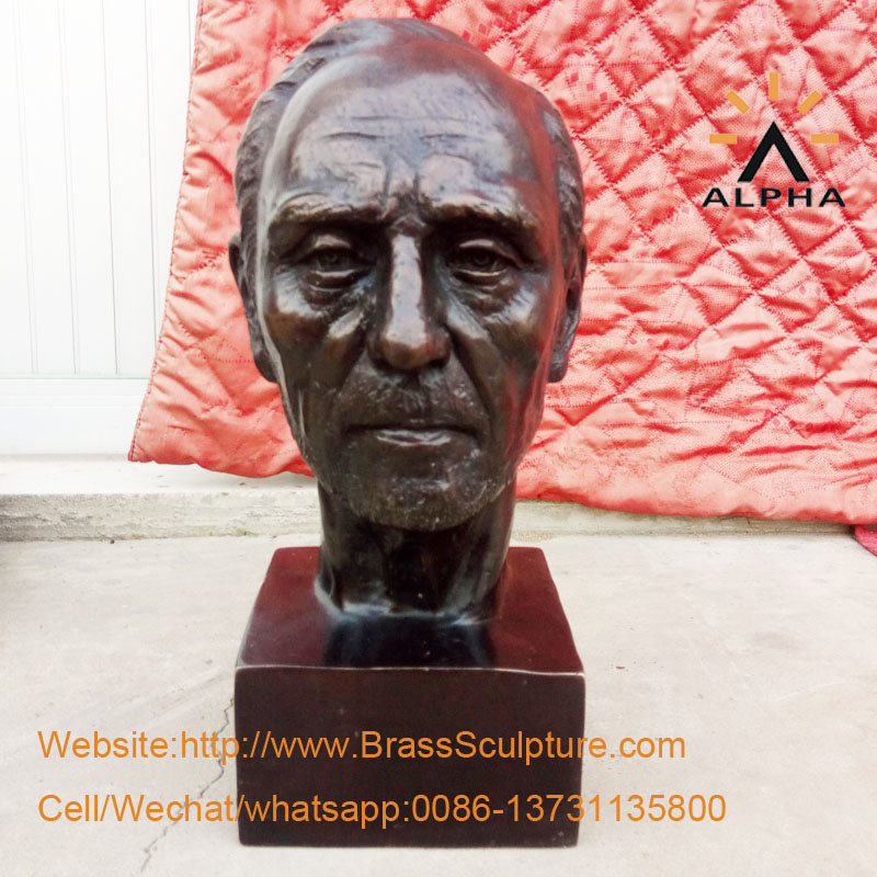 Real person bust statue 1