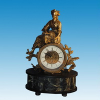 Brass clock CC-012