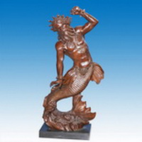 Brass Poseidon sculptureCCS-122