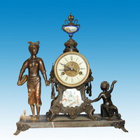 Brass clock CC-050