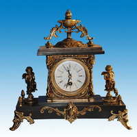 Brass clock CC-036