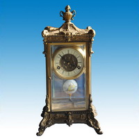 Brass clock CC-034