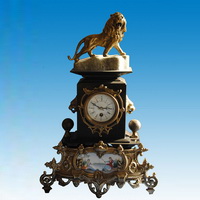 Brass clock CC-032