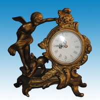 Brass clock CC-023