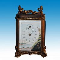 Brass clock CC-017