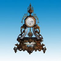 Brass clock CC-006