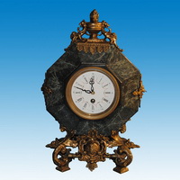 Brass clock CC-007