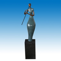 Brass modern statue sculpture CMS-003